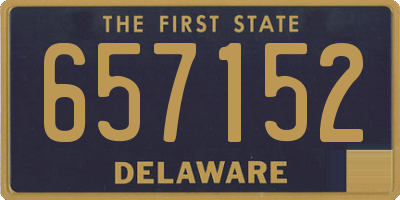 DE license plate 657152