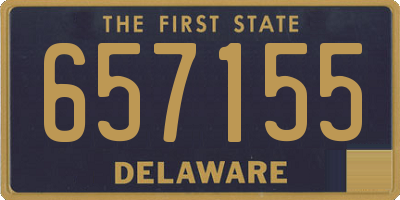 DE license plate 657155