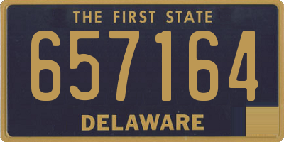 DE license plate 657164