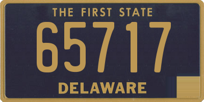 DE license plate 65717