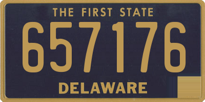 DE license plate 657176