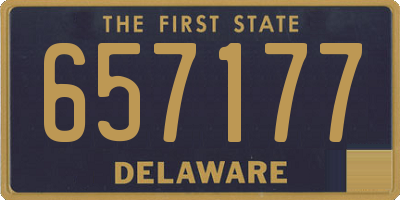 DE license plate 657177
