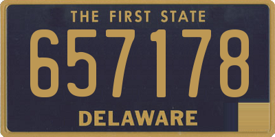 DE license plate 657178
