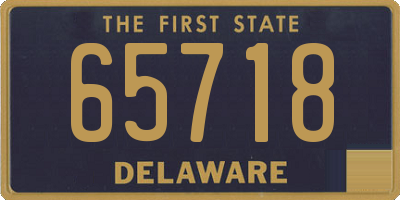 DE license plate 65718