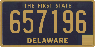 DE license plate 657196