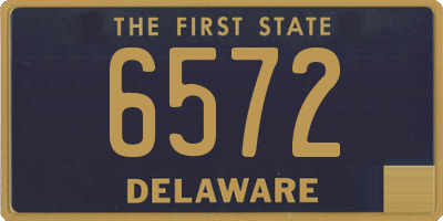 DE license plate 6572