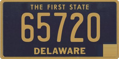 DE license plate 65720