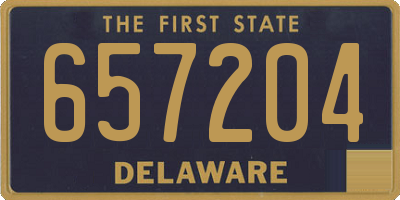 DE license plate 657204