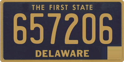 DE license plate 657206