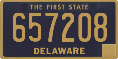 DE license plate 657208