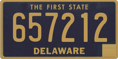 DE license plate 657212