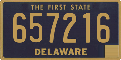 DE license plate 657216