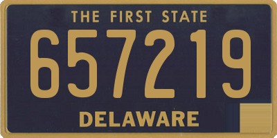 DE license plate 657219