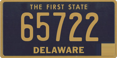 DE license plate 65722