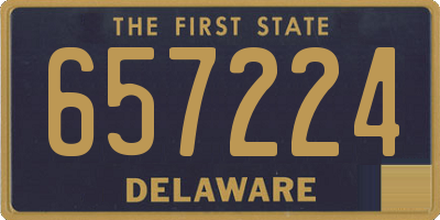 DE license plate 657224