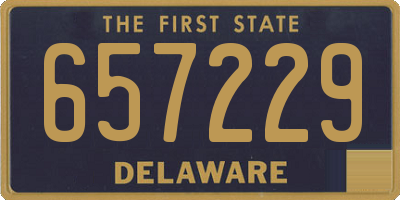 DE license plate 657229