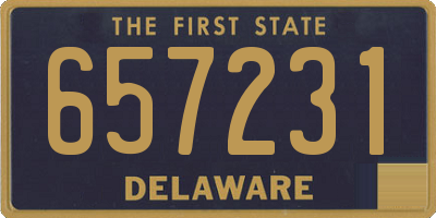 DE license plate 657231