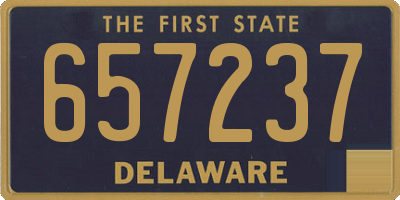 DE license plate 657237