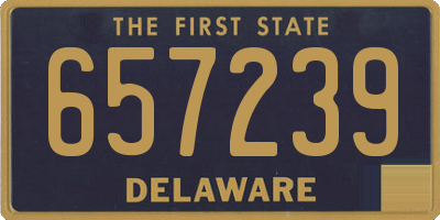 DE license plate 657239