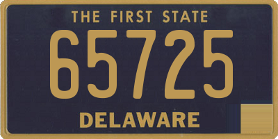 DE license plate 65725