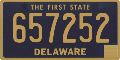 DE license plate 657252