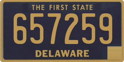 DE license plate 657259