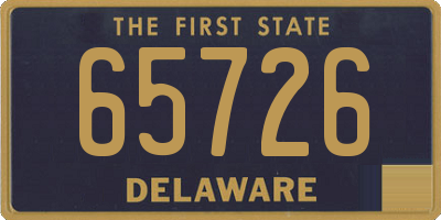 DE license plate 65726