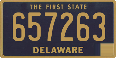 DE license plate 657263