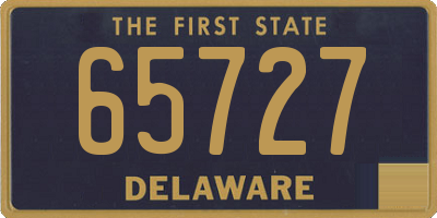 DE license plate 65727