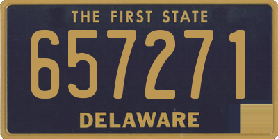 DE license plate 657271