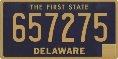 DE license plate 657275