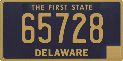 DE license plate 65728
