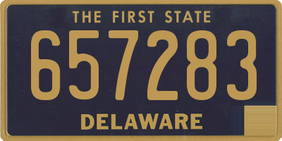 DE license plate 657283