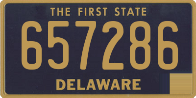 DE license plate 657286