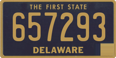 DE license plate 657293