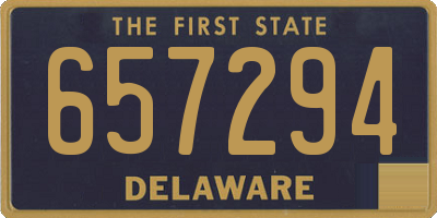 DE license plate 657294