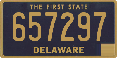 DE license plate 657297