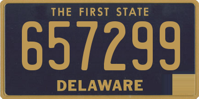 DE license plate 657299