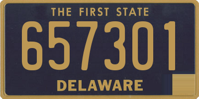 DE license plate 657301