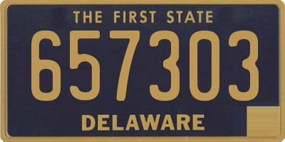 DE license plate 657303