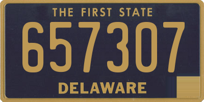 DE license plate 657307