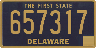 DE license plate 657317