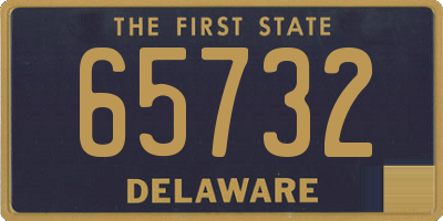 DE license plate 65732