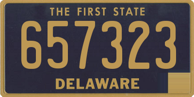 DE license plate 657323