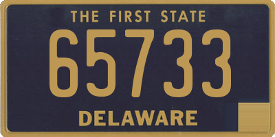 DE license plate 65733