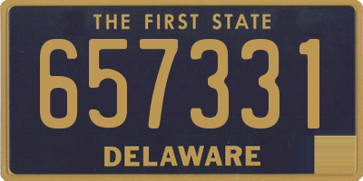 DE license plate 657331