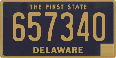 DE license plate 657340