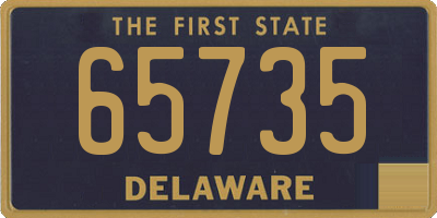 DE license plate 65735