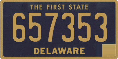 DE license plate 657353