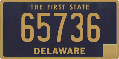 DE license plate 65736